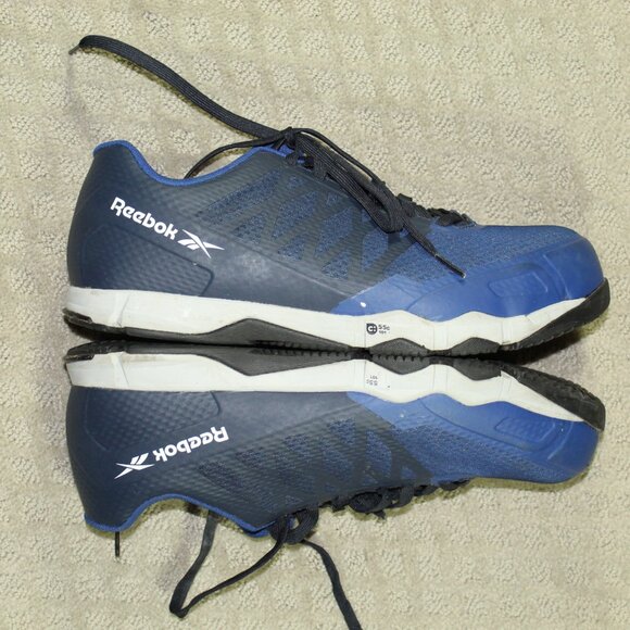 Reebok Shoes | Men's Sz 12W Blue Black Microweb Sublite Steel Toe Astm F2413-18 - Picture 4 of 6